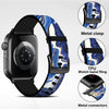 Silicone Bands For Apple Watch Straps 38mm 40mm 41mm Women Men -Blue Marble