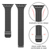 (Pack of 2) Slim Milanese Straps For Apple Watch 38/40/41/42mm - Blue/Rose Pink