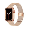 Metal Band For Apple Watch Band 40mm 38mm 41mm 45mm 44mm 42mm 46mm  - Rose Gold