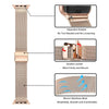 Metal Band For Apple Watch Band 40mm 38mm 41mm 45mm 44mm 42mm 46mm  - Rose Gold