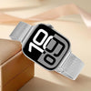 Metal Band For Apple Watch Band 40mm 38mm 41mm 45mm 44mm 42mm 46mm  -Silver