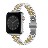 Slim Metal Straps For Apple Watch Band 42mm 44mm 45mm 49mm -Silver & Gold