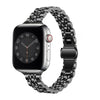 Slim Metal Straps For Apple Watch Band 42mm 44mm 45mm 49mm -Black