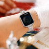 (Pack of 2) Slim Metal Straps For Apple Watch Series 10 | Ultra 2 | 9 | 8 Ultra | 8 | 7 | 6 | SE, 49/46/45/44/42mm- Black/Silver
