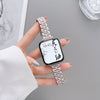 (Pack of 2) Slim Metal Straps For Apple Watch Series 10 | Ultra 2 | 9 | 8 Ultra | 8 | 7 | 6 | SE, 49/46/45/44/42mm- Black/Silver