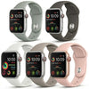 5 Pack Silicone Sport Band for Apple Watch 42/44/45/49mm Multi3