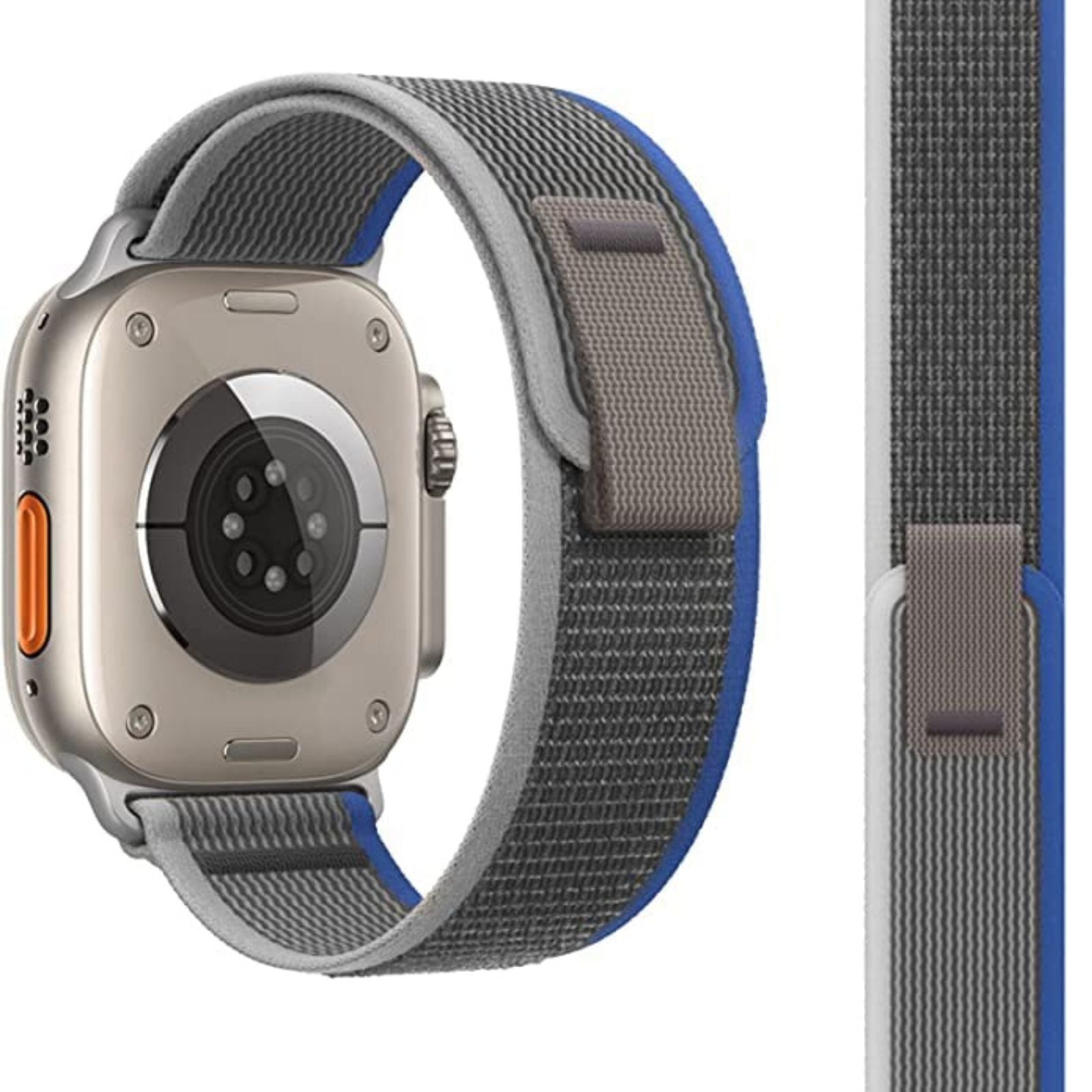 eller santé Arizona Nylon Strap for Apple Watch Series Ultra, 8 7 6 5 4 3 2 1 SE (42mm, 44mm, 45mm) Self-Adjusting Braided Sport Elastics For Men