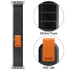42/44/45/49 mm Watch Band| Nylon Loop Sports Band | Pack of 2 Black/Grey