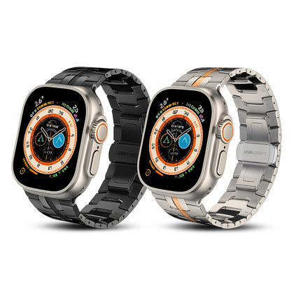 Apple Watch Titanium Bands (2-Pack) – Orange/Black