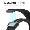 (Pack of 2) Magnetic Buckle Silicone Band For Apple watch 49/45/44/42mm -Black/Dark Blue