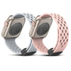 (Pack of 2) Magnetic Buckle Silicone Band For Apple watch 49/45/44/42mm -Grey/Pink