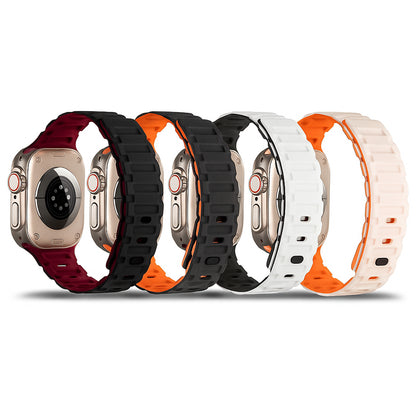 (Pack of 4) Silicone Magnetic Bands For Apple Watch