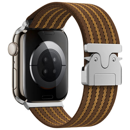 Nylon Sport Loop Band for Apple Watch 42–49mm – Brown
