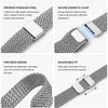 Apple Watch Band 38mm 40mm 41mm 42mm| Milanese Straps | Black