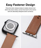 Leather One Basic Bold Apple Watch Band For Apple Watch 42 / 44 / 45mm / 49mm| Brown