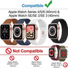 Screen Protector for Apple Watch SE 3/2/1 & Series 6/5/4 44mm TPU HD Clear Full Coverage Film 3-Pack