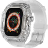 Transparent Case with Rubber Band For Apple Watch Ultra 49mm -Clear