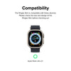 Slim Case For Apple Watch Ultra 2/1 49mm, Bezel [Frame Only] Hard Polycarbonate Thin Cover- Clear + Alpine Clear