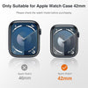 Apple Watch Series 10 42mm, Ultra Thin Soft TPU Shockproof Case Cover Bumper Protector for iWatch Accessories - Clear