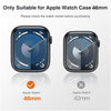 Pack of 2 Case Compatible with Apple Watch Series 10 46mm, Ultra Thin Soft TPU Shockproof Case Cover Bumper Protector for iWatch Accessories - Clear