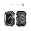 2-Pack Frame-Only TPU Case for Apple Watch 46mm – Black & Silver