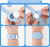 Airtag Silicone Bracelet for Kids – White & Blue