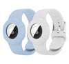 2-Pack Airtag Silicone Bands for Kids – Black & Dark Blue