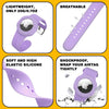 2-Pack Airtag Silicone Bands for Kids – White & Blue
