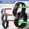 Fitbit Charge 6 Bands/Fitbit Charge 5 Bands| Sport Loop Nylon Band | Dark Black / Olive Green / Iron Grey
