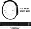 Fitbit Charge 6 Bands/Fitbit Charge 5 Bands| Sport Loop Nylon Band | Dark Black / White & Grey / Pink Sand