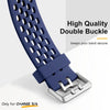 Fitbit Charge 6 Bands/Fitbit Charge 5 Bands| Soft Silicone Band | Black / Dark Blue / Dark Green