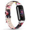 Leather Strap For Fitbit Luxe Strap - Floral