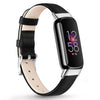 Leather Strap For Fitbit Luxe Strap - Black