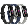 3 Pack Sport Bands For Fitbit Luxe Bands -Black /Blue/Beige