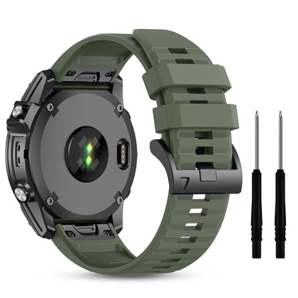 Silicone Bands For Garmin Fenix 7X | Fenix 6X | Fenix 5X | Fenix 5P | 5 Plus | Fenix 6X Pro | Fenix 3 - Green