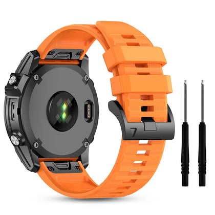 Silicone Bands For Garmin Fenix 7X | Fenix 6X | Fenix 5X | Fenix 5P | 5 Plus | Fenix 6X Pro | Fenix 3 - Orange