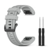 Garmin Fenix 8 43mm / Fenix 7S / 6S / 5S / 7S Pro / 6S Pro / 5S Plus / Epix Pro 42mm | Silicone Band | Grey