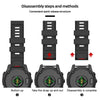 22mm Watch Band For Garmin Fenix E/Fenix8 AMOLED 47mm| 22mm Silicone Band | Black
