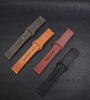 Leather Strap for Samsung Galaxy Watch 4 40mm 44mm/Galaxy Watch 4 Classic/Active 2 40mm 44mm/Galaxy Watch 3 41mm Bands, 20mm Genuine Leather Replacement Wristband Strap For Men Women-Brown2