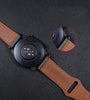 Leather Strap for Samsung Galaxy Watch 4 40mm 44mm/Galaxy Watch 4 Classic/Active 2 40mm 44mm/Galaxy Watch 3 41mm Bands, 20mm Genuine Leather Replacement Wristband Strap For Men Women-Brown2
