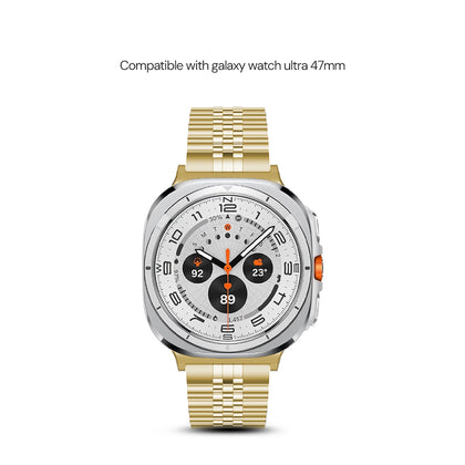 Stainless Steel Band for Galaxy Watch Ultra 47mm – Gold