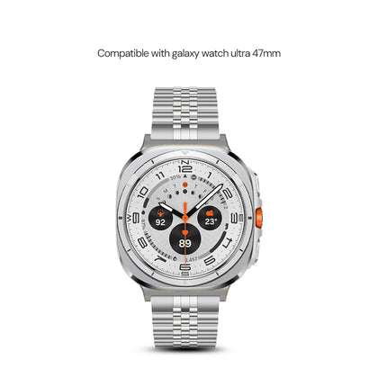 Stainless Steel Band for Galaxy Watch Ultra 47mm – Silver