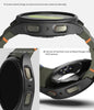 Samsung Galaxy Watch 7 40mm Case + Tempared Glass Sceen Protector [Combo] - Titanium Black