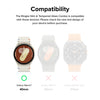 Slim & Glass For Samsung Galaxy Watch 7 40mm Case [Combo] | Protection Cover with Tempered Glass Screen Protector- Alpine Clear