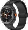 Soft Silicone Sport Band for Samsung Galaxy Watch 8 40mm/44mm/Classic 46mm- Black