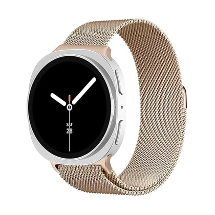 Milanese Loop Metal Band for Samsung Galaxy Watch 8 Band 40mm 44mm/8 Classic 46mm Women Men- Rose Gold