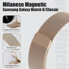 Milanese Loop Metal Band for Samsung Galaxy Watch 8 Band 40mm 44mm/8 Classic 46mm Women Men- Rose Gold