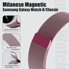 Milanese Loop Metal Band for Samsung Galaxy Watch 8 Band 40mm 44mm/8 Classic 46mm Women Men- Rose pink