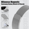 Milanese Loop Metal Band for Samsung Galaxy Watch 8 Band 40mm 44mm/8 Classic 46mm Women Men- Silver
