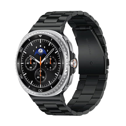 Metal Band For Samsung Galaxy Watch 8 Band 40mm 44mm/Galaxy Watch 8 Classic 46mm for Men Women- Black